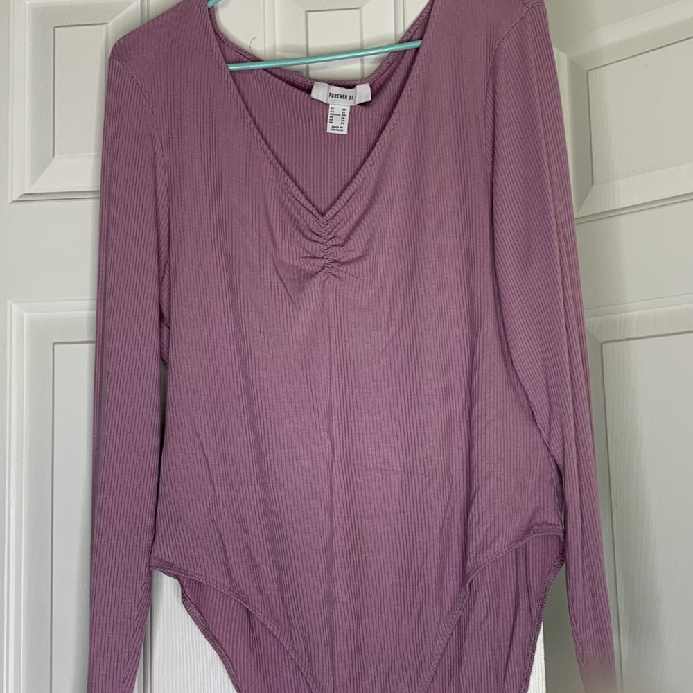 Forever21+ lavender bodysuit